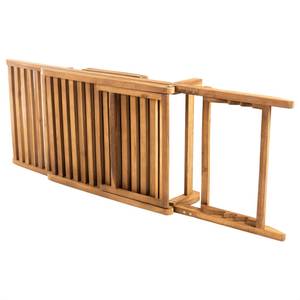 Sonnenliege 316151 Braun - Massivholz - Holzart/Dekor - 55 x 69 x 161 cm