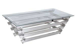 Couchtisch Drelm Silber - Metall - 130 x 45 x 70 cm