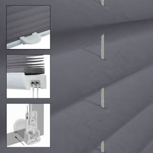 Store plissé gris 110x150 cm Gris - 110 x 150 cm