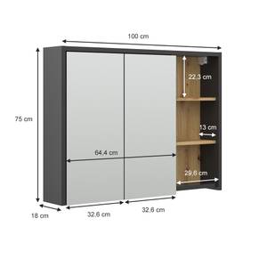 Bad Spiegelschrank Viola 40153 Eiche Sand Dekor