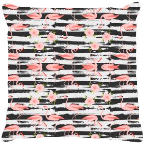 Kissen mit Digitaldruck Pink - Textil - 40 x 5 x 40 cm