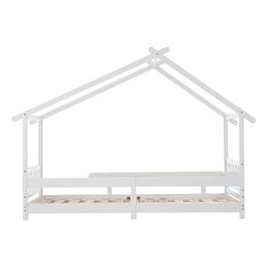 Hausbett HomeyWoody Ⅰ Weiß - Massivholz - Holzart/Dekor - 97 x 160 x 207 cm