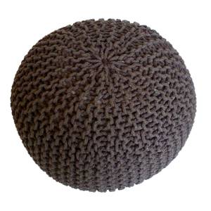 Sitzpouf Runde Braun - 55 x 37 x 55 cm - Naturfaser