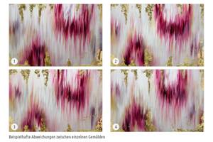 Acrylbild handgemalt Paradigmen Pink - Massivholz - Textil - Holz teilmassiv - 120 x 80 x 4 cm