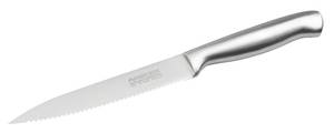 NIROSTA Küchenmesser gezahnt Messer 12cm Grau - Metall - 7 x 29 x 2 cm