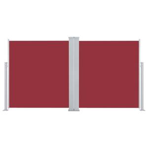 Auvent latéral 3016426-6 Rouge - Métal - Textile - 600 x 140 x 1 cm