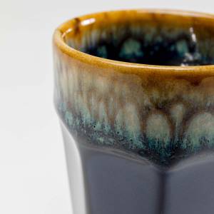 Tasses à expresso Lio (lot de 4) Bleu - Pierre - 6 x 8 x 6 cm