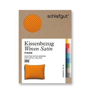 Kissenbezug Woven Fade Satin Gelb - 70 x 90 cm