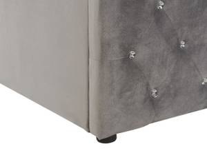 Lit double AMIENS Gris - Largeur : 151 cm