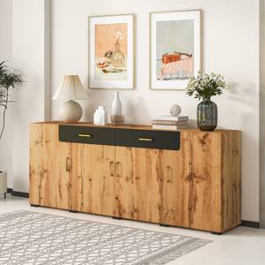 Sideboard Emma Braun - Holzwerkstoff - 208 x 80 x 39 cm