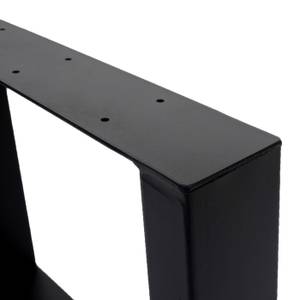 Pied de table H33 (lot de 2) Noir - Métal - 40 x 37 x 8 cm