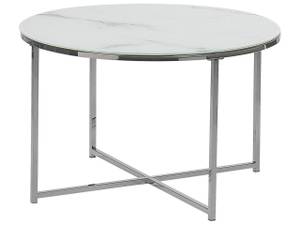 Table basse QUINCY Argenté - Blanc