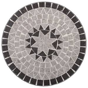 Mosaik Bistro-Set (3-teilig) 299765 Grau - Metall - 61 x 71 x 61 cm