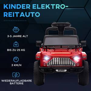 Elektrisches Kinder-Geländeauto Hochglanz Rot