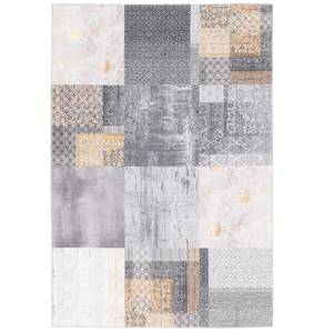 VintageTeppich Finesse Patchwork Grau - 80 x 250 cm