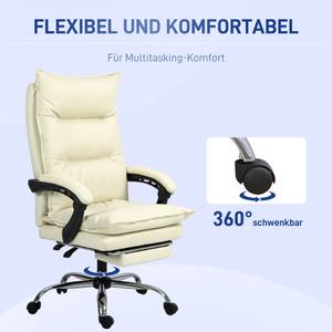 Bürostuhl 921-335V00BG Beige - Kunstleder - 72 x 130 x 66 cm