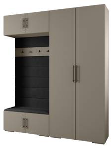 Garderobe Inova 3 Z18 Schwarz - Grau - Schwarz