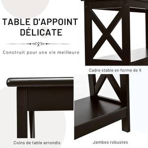 Table Console TI87984 Marron