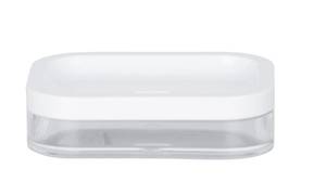 Acryl Seifenschale Weiß - Kunststoff - 7 x 3 x 5 cm