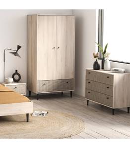 Schrank Saïgon Beige - Holzwerkstoff - 50 x 182 x 91 cm