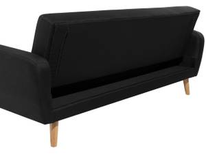 3-Sitzer Sofa FLORLI Schwarz - Eiche Hell