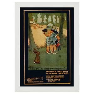 Bilderrahmen Poster 1913 Hullo Weiß