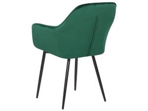 Chaise de salle à manger WELLSTON Noir - Vert foncé - Vert