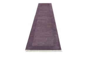 Tapis de passage Darya DXIII Mauve - Textile - 79 x 1 x 399 cm