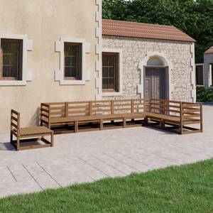 Salon de jardin (lot de 8) 3009827-1 Marron - Marron chevreuil