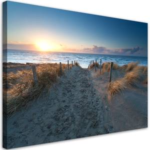 Wandbilder Meer Strand Sonnenuntergang 120 x 80 cm