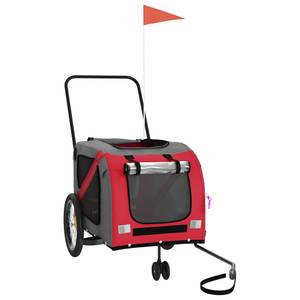 Remorque vélo pour chien 3028771-2 Rouge - 68 x 72 x 134 cm