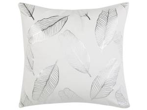 Coussin décoratif FREESIA Argenté - Blanc