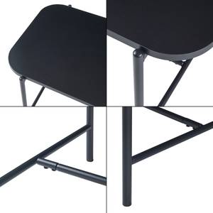 Couchtisch Samnanger Schwarz - Holzwerkstoff - Metall - 50 x 45 x 110 cm