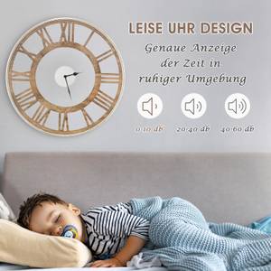 Wanduhr QE32400 Braun - Glas - 51 x 6 x 51 cm