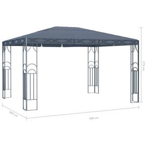 Gartenpavillon 3007839 Grau - Metall - Textil - 300 x 270 x 400 cm