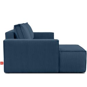 Links Ecksofa NAPI Marineblau - Armlehne beidseitig montierbar - Ecke davorstehend links - Ottomane davorstehend links