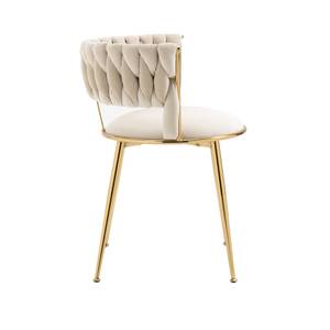 Fauteuil simple lot de 2 Mercury Ⅴ Beige - Imitation pin beige