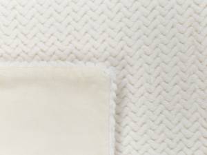 Plaid SURMI Blanc crème - Blanc - Largeur : 150 cm