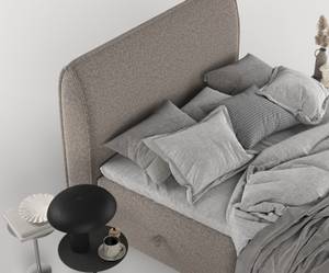 Premium Boxspringbett Lunaro Taupe - Breite: 171 cm