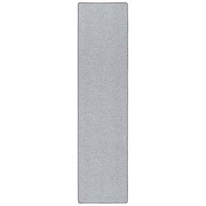 Velour Läufer Teppich Strong Silber - Silber / Grau - Silbergrau - 100 x 200 cm