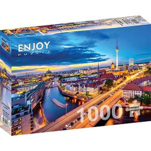 Puzzle Berliner Stadtbild bei Nacht Papier - 24 x 5 x 34 cm