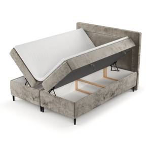 Boxspringbett Noble Taschenfederkern Beige - Breite: 200 cm