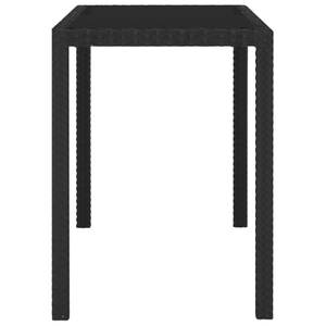 Garten-Essgruppe (5-teilig) 3012315-1 Schwarz - Kunststoff - Polyrattan - 60 x 74 x 123 cm