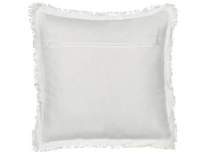 Coussin décoratif LIVISTONA Gris - Blanc - Fibres naturelles - 45 x 15 x 45 cm