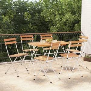 Bistrostuhl 3006379-3 (6er Set) Weiß - Massivholz - Holzart/Dekor - 39 x 79 x 45 cm