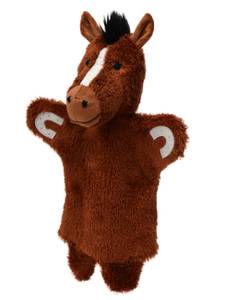 Handpuppe Pferd Braun - Textil - 20 x 30 x 11 cm