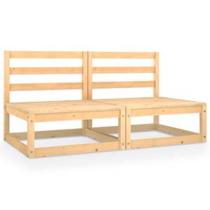 Mittelsofa Braun - Massivholz - Holzart/Dekor - 70 x 67 x 70 cm