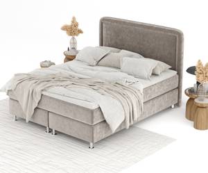 Boxspringbett Salvi Taupe - Breite: 200 cm