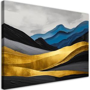 KUNSTDRUCK Golden Peaks 4 90 x 60 cm