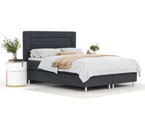 Boxspringbett Laguno Schwarz - Breite: 180 cm